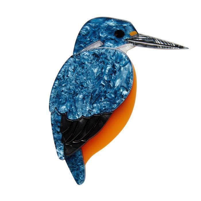 Erstwilder Royal Reeler Kingfisher Brooch BH6666-3061