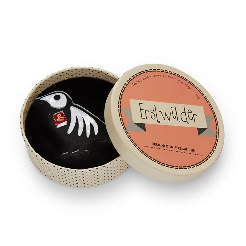 Erstwilder RIP Raven Brooch BH6915-7080