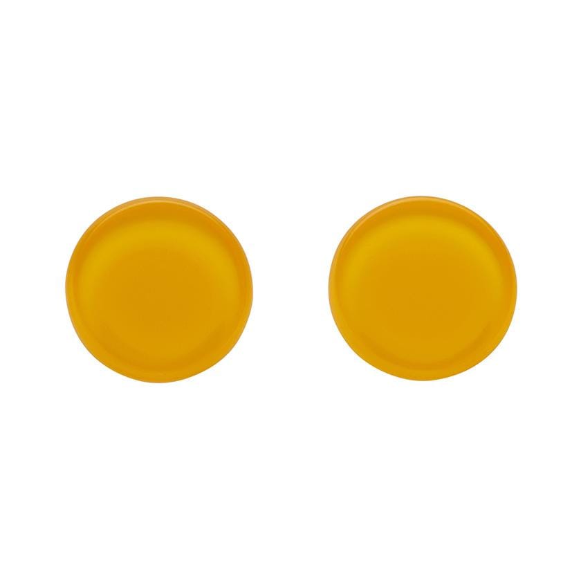 Erstwilder Essentials Circle Bubble Resin Stud Earrings - Yellow EE0004-BU6000