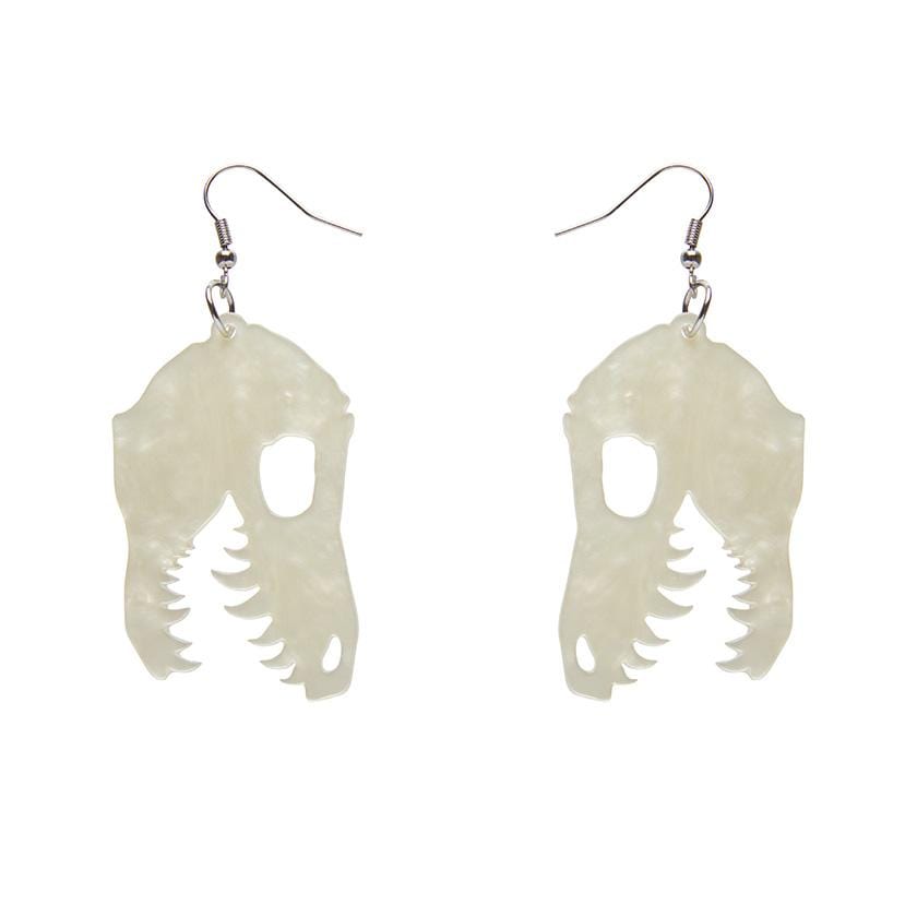 Erstwilder Essentials Fossil Ripple Resin Drop Earrings - Cream EE1018-RI8100