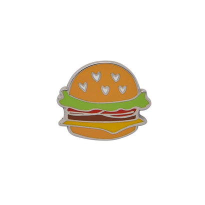 Erstwilder Hearty Hamburger Enamel Pin EP0026-0100