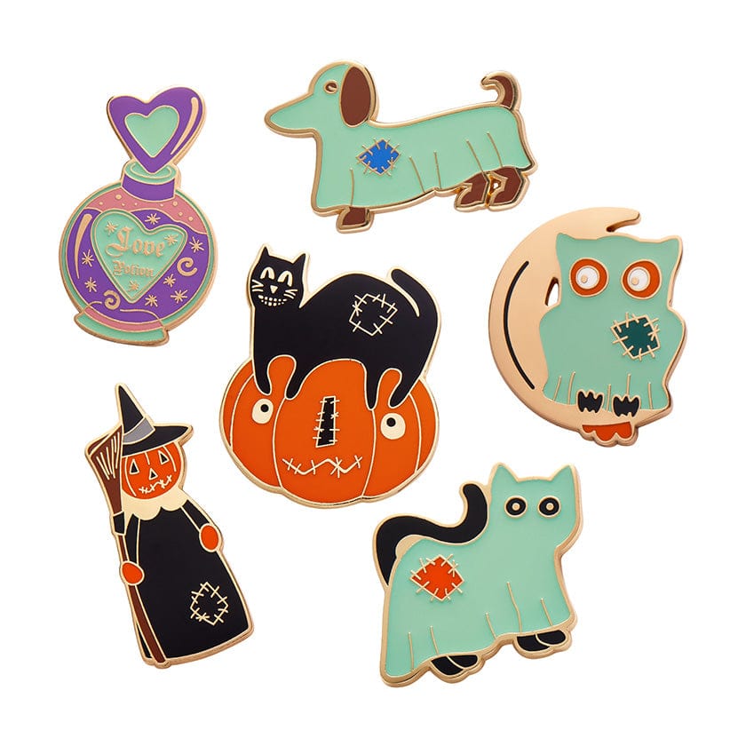 Erstwilder All Hallows Eve Enamel Pin Pack - 6 Pack AP1EPX01