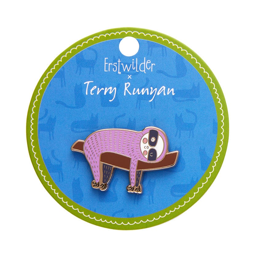 A Little Sluggish Enamel Pin  -  Erstwilder  -  Quirky Resin and Enamel Accessories