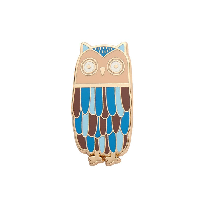 Feather Dress Enamel Pin  -  Erstwilder  -  Quirky Resin and Enamel Accessories