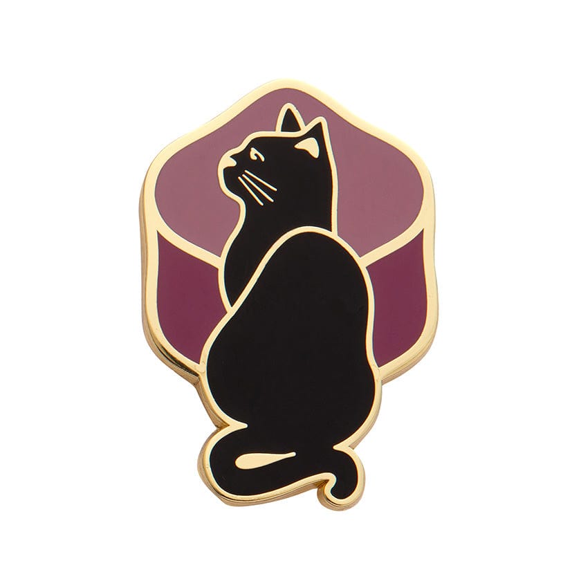 Le Chat Miaule Enamel Pin  -  Erstwilder  -  Quirky Resin and Enamel Accessories