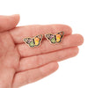 Prince of Pride Butterfly Enamel Earrings