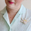 Flannel Flower Brooch