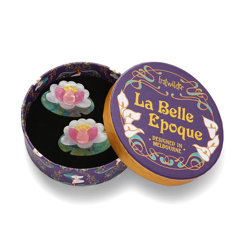 Monet's Muse Hair Clips Set - 2 Piece  -  Erstwilder  -  Quirky Resin and Enamel Accessories