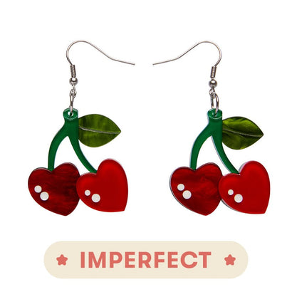 Erstwilder Cherry Kiss Earrings (IMPERFECT) IP-E7387-1040