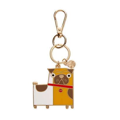 Order of the Pug Enamel Key Ring  -  Erstwilder  -  Quirky Resin and Enamel Accessories