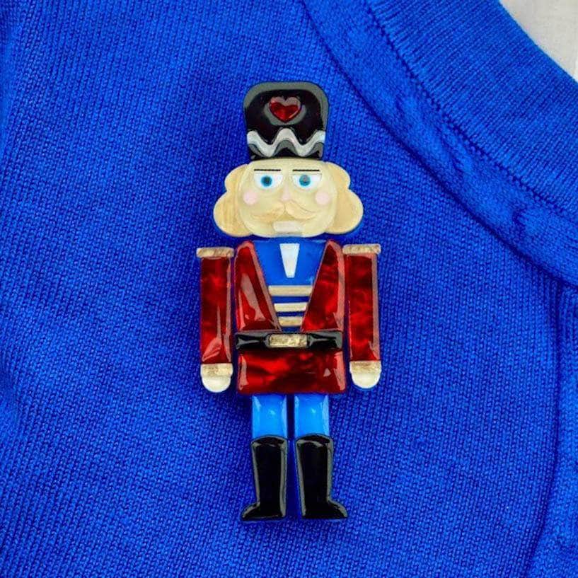 Erstwilder Tiny Tin Soldier Brooch BH6702-1030