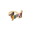 Spiffy the Supportive Dog Enamel Ring