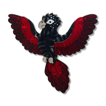 Kurri Kurri Marrpu Brooch  -  Erstwilder  -  Quirky Resin and Enamel Accessories