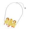 The Yoga Chicks Necklace (IMPERFECT)  -  Erstwilder  -  Quirky Resin and Enamel Accessories