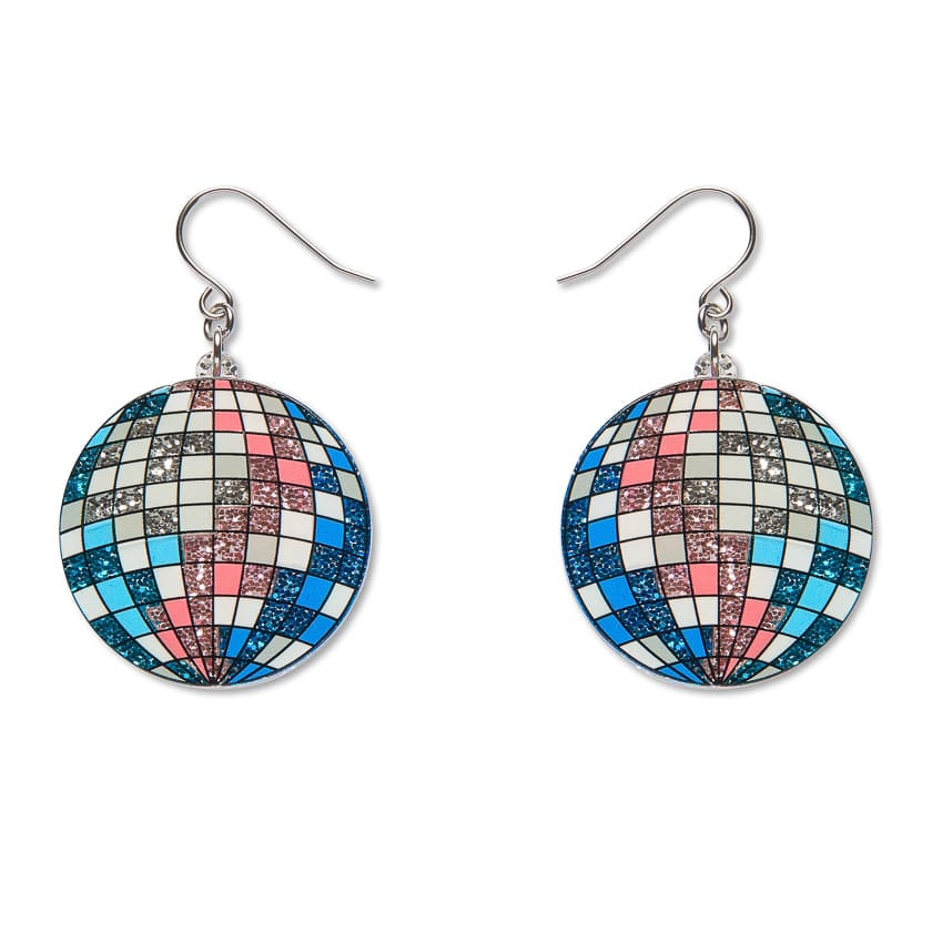 Saturday Night Fever Drop Earrings  -  Erstwilder  -  Quirky Resin and Enamel Accessories