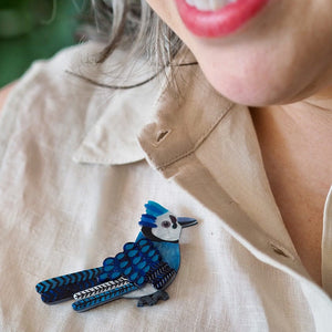 Bolt from the Blue Brooch  -  Erstwilder  -  Quirky Resin and Enamel Accessories