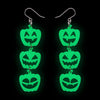 Halloween Pumpkins Drop Earrings - Glow in the Dark