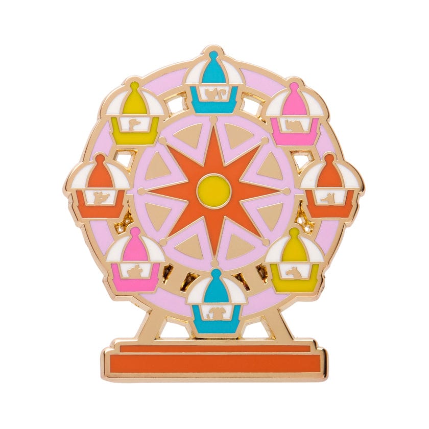 A Wheely Good View Enamel Pin  -  Erstwilder  -  Quirky Resin and Enamel Accessories