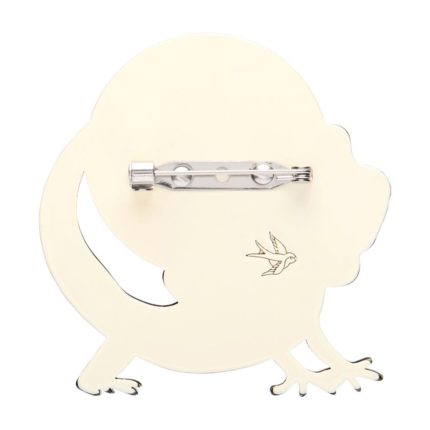 Freddy the Frillneck Lizard Brooch  -  Erstwilder  -  Quirky Resin and Enamel Accessories