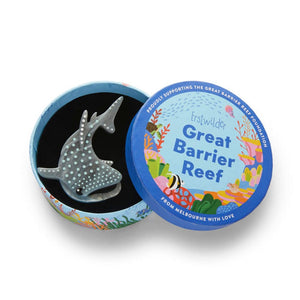 Whale Shark Brooch  -  Erstwilder  -  Quirky Resin and Enamel Accessories