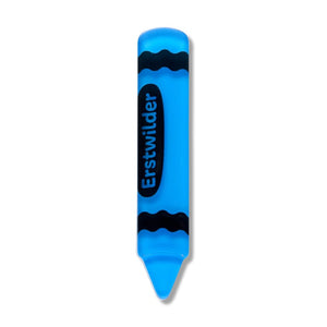 Crayon Simplified Mini Brooch - Blue  -  Erstwilder Simplified  -  Quirky Resin and Enamel Accessories