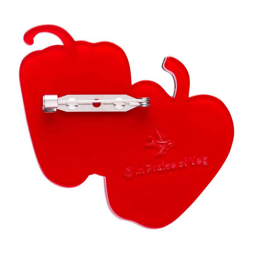 Capsicum Crush Brooch  -  Erstwilder  -  Quirky Resin and Enamel Accessories