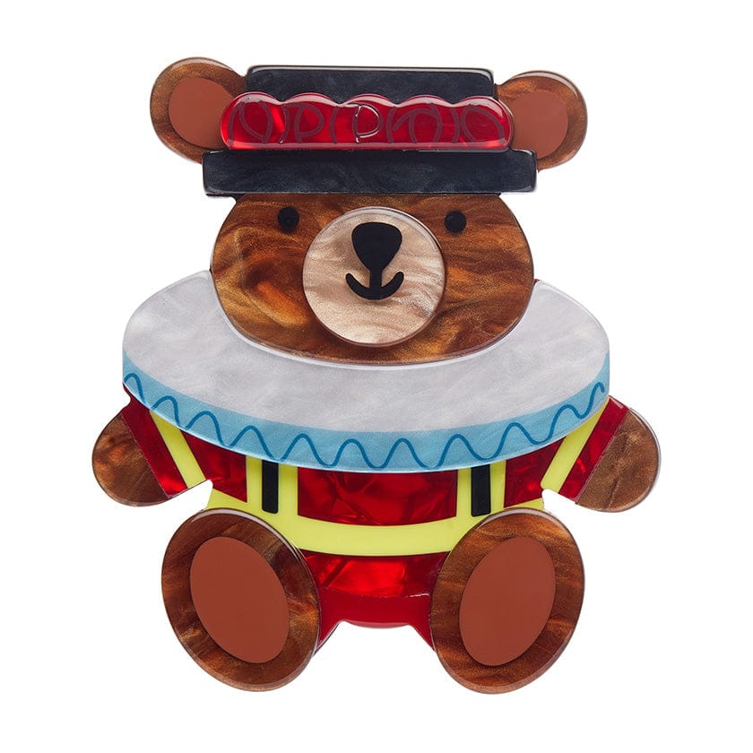 Teddy Yeoman Brooch (IMPERFECT)  -  Erstwilder  -  Quirky Resin and Enamel Accessories