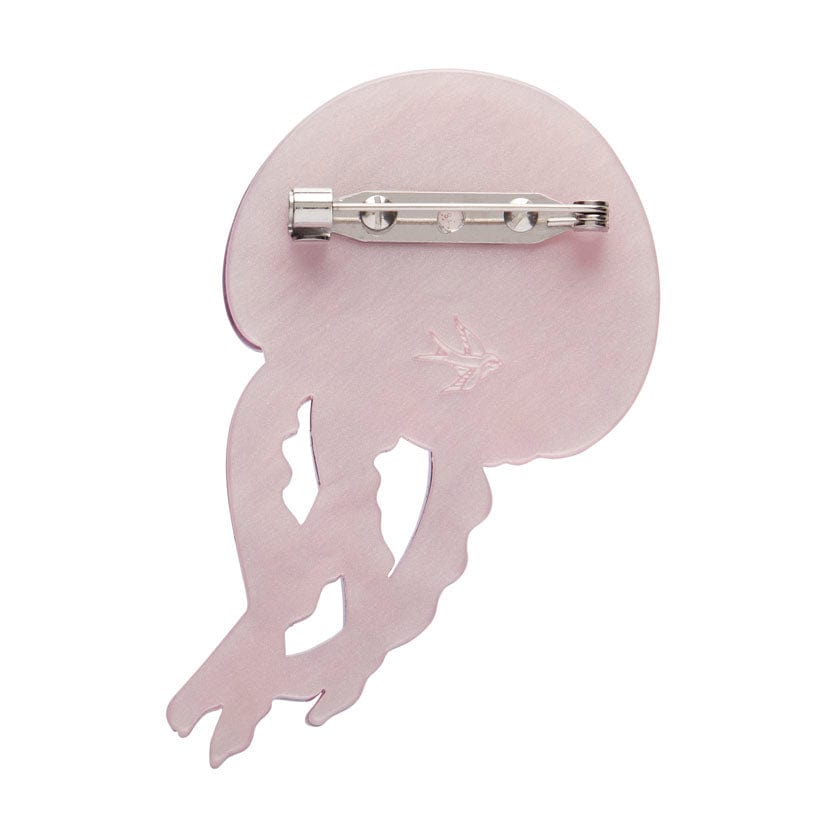 Mauve Stinger Jellyfish Brooch  -  Erstwilder  -  Quirky Resin and Enamel Accessories