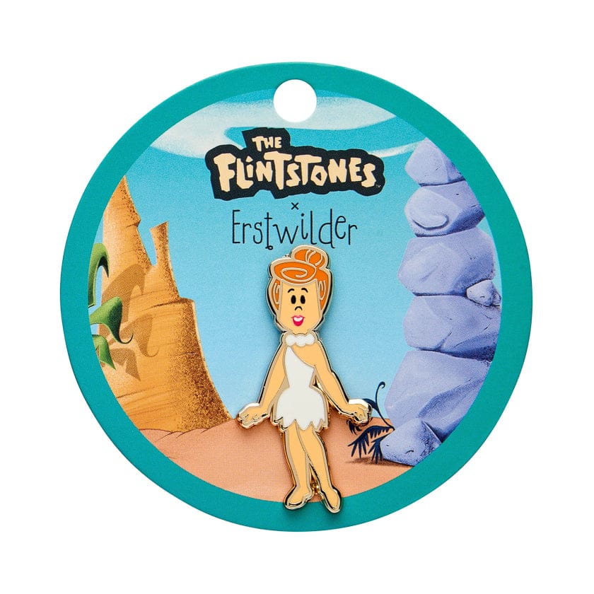 Wilma Flintstone Enamel Pin  -  Erstwilder  -  Quirky Resin and Enamel Accessories