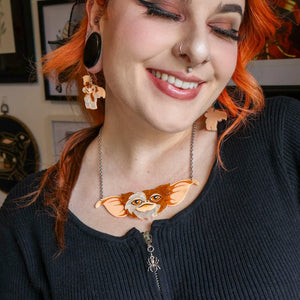 Gizmo Portait Necklace  -  Erstwilder  -  Quirky Resin and Enamel Accessories