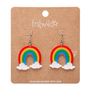 Rainbow Drop Earrings  -  Erstwilder Essentials  -  Quirky Resin and Enamel Accessories