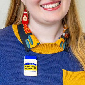 Spread the Word Brooch  -  Erstwilder  -  Quirky Resin and Enamel Accessories