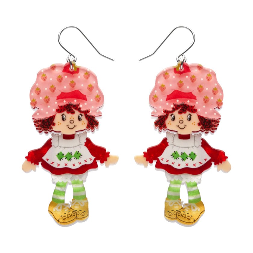 Sweet Strawberry Shortcake Drop Earrings  -  Erstwilder  -  Quirky Resin and Enamel Accessories