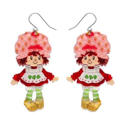 Sweet Strawberry Shortcake Drop Earrings  -  Erstwilder  -  Quirky Resin and Enamel Accessories