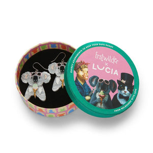 The Sweetest Koala Drop Earrings  -  Erstwilder  -  Quirky Resin and Enamel Accessories