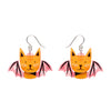 Winged Kitty Drop Earrings  -  Erstwilder  -  Quirky Resin and Enamel Accessories