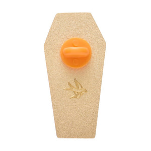 Cozy Coffin Enamel Pin  -  Erstwilder  -  Quirky Resin and Enamel Accessories
