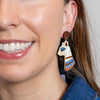 Bastet the Protector Drop Earrings  -  Erstwilder  -  Quirky Resin and Enamel Accessories