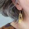 Safety Pin Drop Earrings - Gold  -  Erstwilder Essentials  -  Quirky Resin and Enamel Accessories