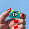 Snap Happy Sally Enamel Pin  -  Erstwilder  -  Quirky Resin and Enamel Accessories
