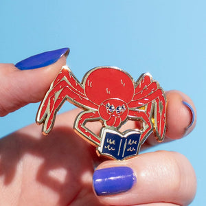 Ari the Spider Enamel Pin  -  Erstwilder  -  Quirky Resin and Enamel Accessories