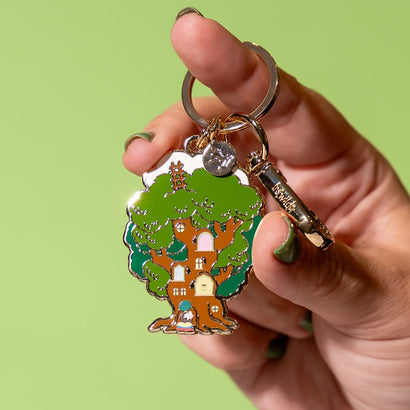 The Faraway Tree Enamel Key Ring  -  Erstwilder  -  Quirky Resin and Enamel Accessories