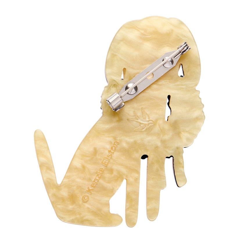 Deck the Doggo Brooch  -  Erstwilder  -  Quirky Resin and Enamel Accessories
