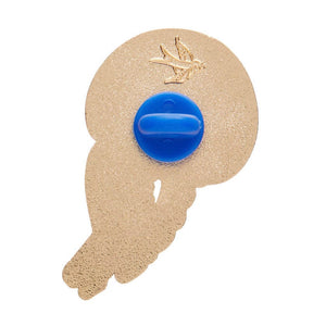 Mauve Stinger Jellyfish Enamel Pin  -  Erstwilder  -  Quirky Resin and Enamel Accessories