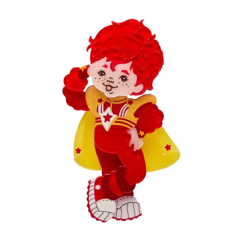 Red Butler Brooch  -  Erstwilder  -  Quirky Resin and Enamel Accessories