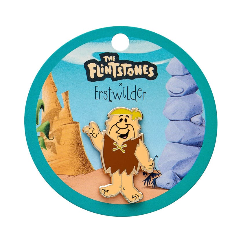 Barney Rubble Enamel Pin  -  Erstwilder  -  Quirky Resin and Enamel Accessories