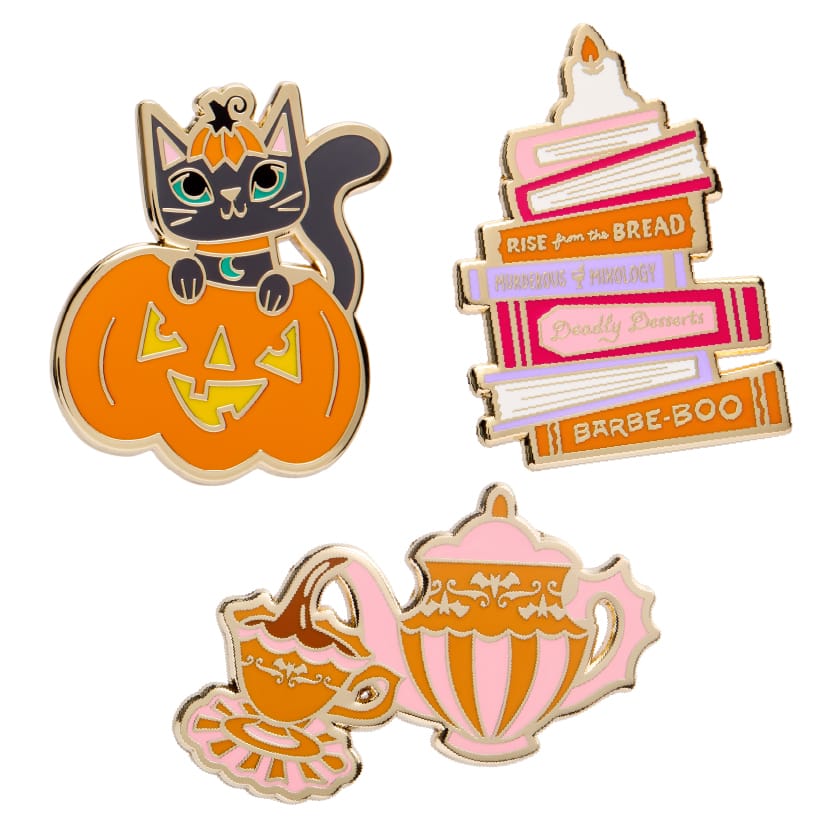 Midnight Mischief Enamel Pin Pack - 3 piece  -  Erstwilder  -  Quirky Resin and Enamel Accessories