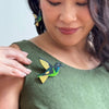 Dusky Starfrontlet Brooch  -  Erstwilder  -  Quirky Resin and Enamel Accessories