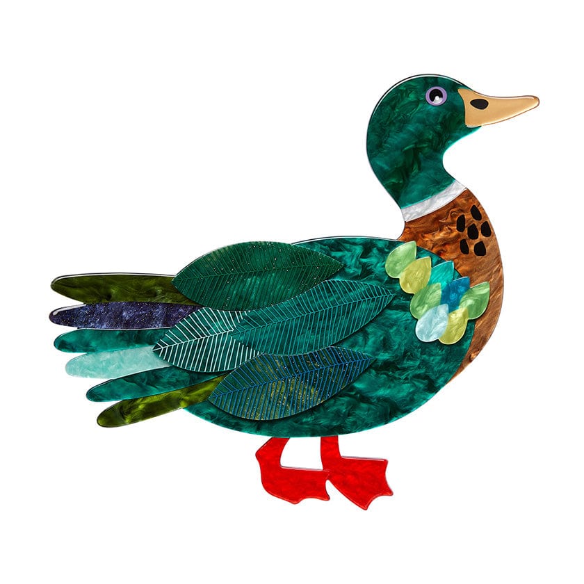 Mighty Mallard Wall Art  -  Erstwilder  -  Quirky Resin and Enamel Accessories