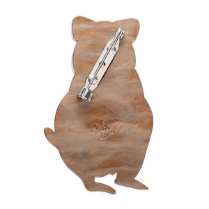 Quinn the Quokka Brooch  -  Erstwilder  -  Quirky Resin and Enamel Accessories